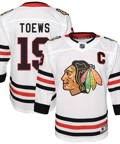Jonathan Toews Chicago Blackhawks Away Premier Player Jersey - White Nhl