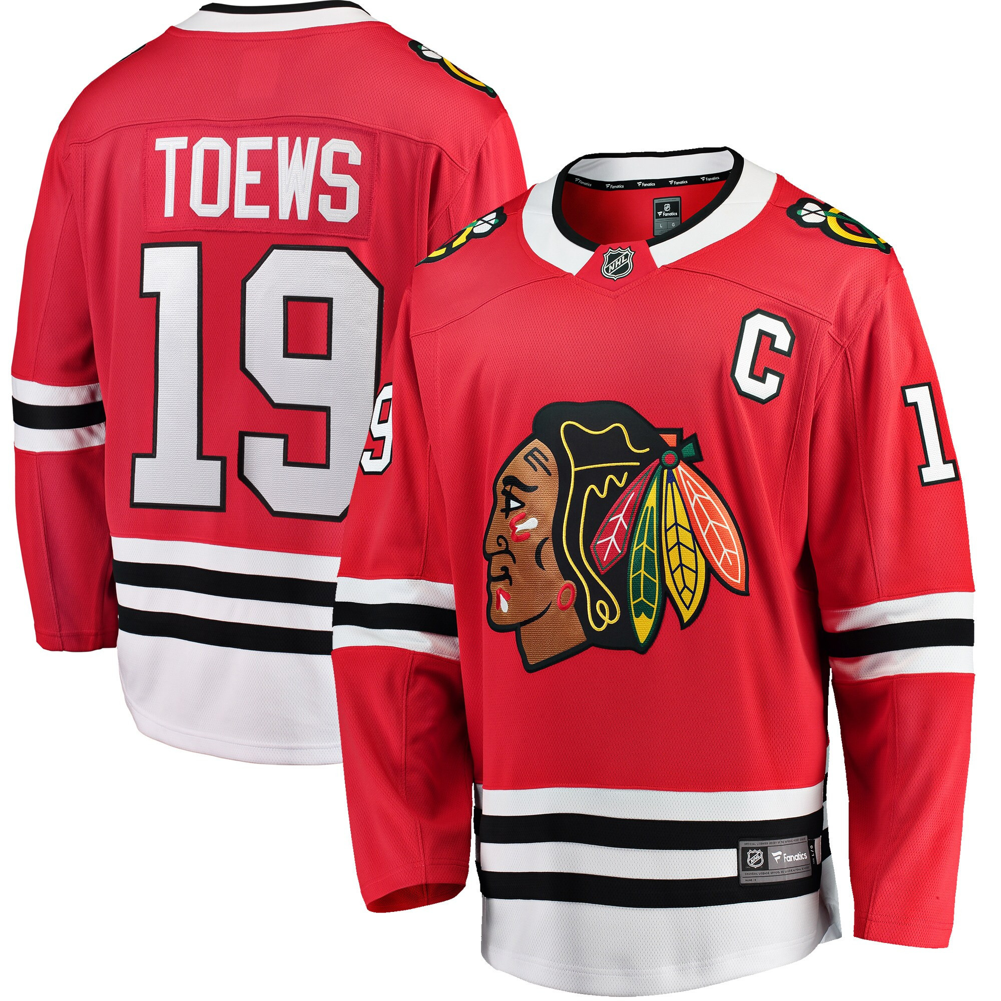 Jonathan Toews Chicago Blackhawks Fanatics Branded Home Breakaway Player Jersey - Red Nhl