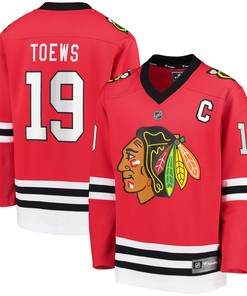Jonathan Toews Chicago Blackhawks Fanatics Branded Replica Player Jersey Red Nhl