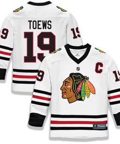 Jonathan Toews Chicago Blackhawks Fanatics Branded Replica Player Jersey - White Nhl