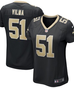 Jonathan Vilma New Orleans Saints Womens Game Retired Player Jersey - Black Nfl