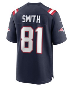 Jonnu Smith New England Patriots Game Jersey - Navy