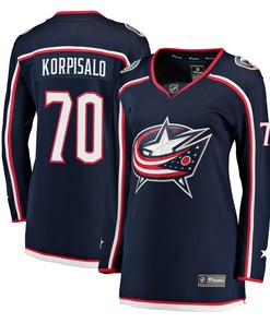 Joonas Korpisalo Columbus Blue Jackets Fanatics Branded Womens Breakaway Jersey - Navy Nhl