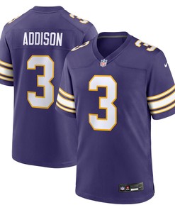 Jordan Addison 3 Minnesota Vikings Classic Game Men Jersey - Purple