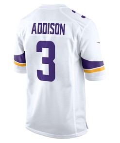 Jordan Addison 3 Minnesota Vikings Classic Game Men Jersey - White