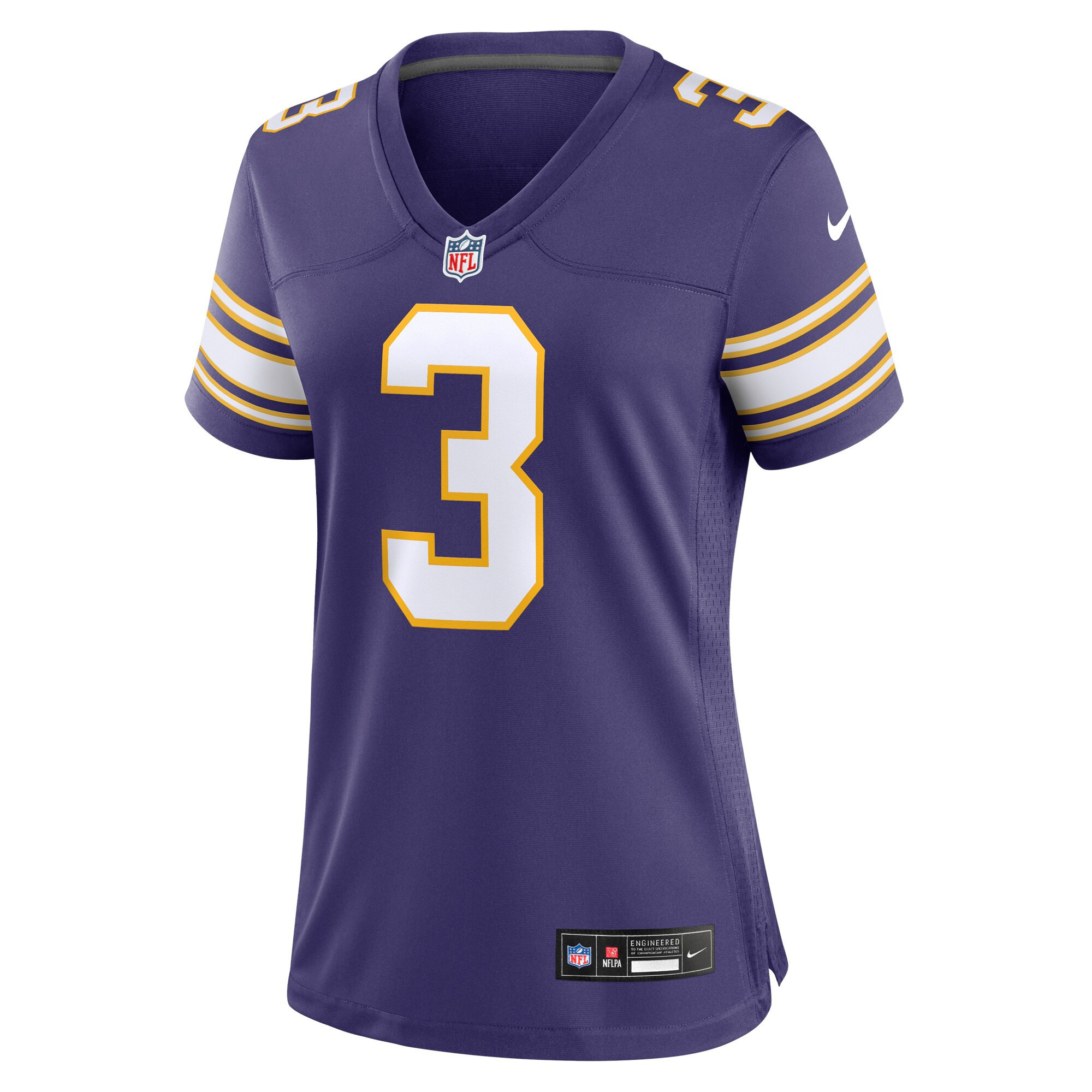 Jordan Addison 3 Minnesota Vikings Women's Classic Game Jersey - Purple