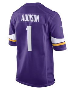 Jordan Addison Minnesota Vikings 2023 NFL Draft First Round Pick Game Jersey