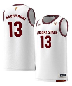 Jordan Bachynski 13 Arizona State Sun Devils Retro Basketball Men Jersey - White