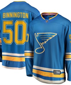 Jordan Binnington St. Louis Blues Fanatics Branded 2018/19 Alternate Premier Breakaway Player Jersey - Blue Nhl