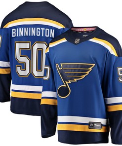 Jordan Binnington St. Louis Blues Fanatics Branded Breakaway Home Jersey - Blue Nhl