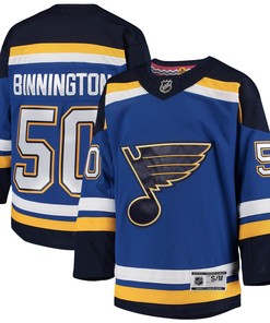 Jordan Binnington St. Louis Blues Home Premier Player Jersey - Blue Nhl