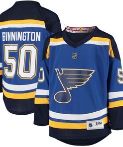 Jordan Binnington St. Louis Blues Home Replica Player Jersey - Blue Nhl