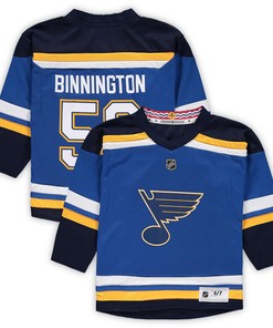Jordan Binnington St. Louis Blues Preschool Home Replica Player Jersey - Blue Nhl
