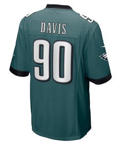Jordan Davis 90 Philadelphia Eagles 2022 Draft First Round Pick Game Jersey In Midnight Green
