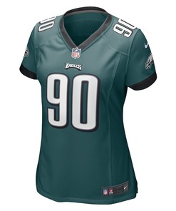 Jordan Davis 90 Philadelphia Eagles Women's Player Game Jersey - Midnight Green