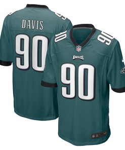 Jordan Davis Philadelphia Eagles 2022 Nfl Draft First Round Pick Game Jersey - Midnight Green