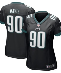 Jordan Davis Philadelphia Eagles Women's Player Game Jersey - Black