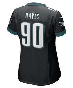 Jordan Davis Philadelphia Eagles Women's Player Game Jersey - Black
