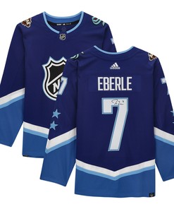 Jordan Eberle Seattle Kraken Autographed 2022 Nhl All-star Game Jersey - Blue