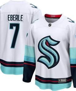 Jordan Eberle Seattle Kraken Fanatics Branded Away Premier Breakaway Player Jersey - White Nhl