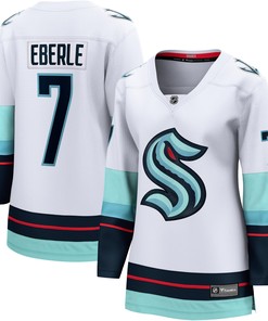 Jordan Eberle Seattle Kraken Fanatics Branded Womens Away Premier Breakaway Player Jersey - White Nhl