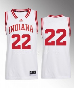 Jordan Geronimo 22 Indiana Hoosiers White Jersey 2022-23 Swingman Basketball