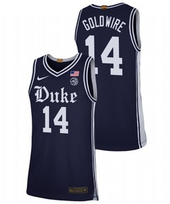 Jordan Goldwire 14 Duke Blue Devils Alternate Brotherhood Men Jersey - Navy
