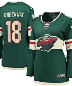 Jordan Greenway Minnesota Wild Fanatics Branded Womens Home Breakaway Player Jersey - Green Nhl