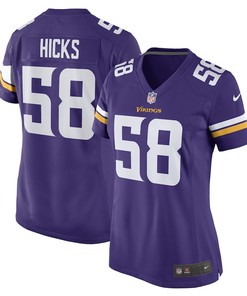 Jordan Hicks Minnesota Vikings Women's Game Player Jersey - Purpl
