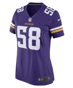 Jordan Hicks Minnesota Vikings Women's Game Player Jersey - Purpl