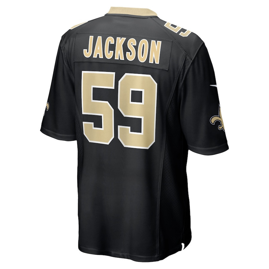 Jordan Jackson New Orleans Saints Game Player Jersey - Black