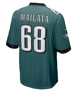 Jordan Mailata 68 Philadelphia Eagles Game Jersey - Midnight Green