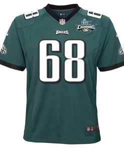 Jordan Mailata 68 Philadelphia Eagles Super Bowl LVII Champions 2 Stars 2 Stars Youth Game Jersey - Black