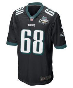 Jordan Mailata 68 Philadelphia Eagles Super Bowl LVII Champions 2 Stars Men Game Jersey - Black