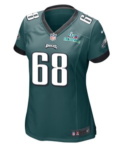 Jordan Mailata 68 Philadelphia Eagles Super Bowl LVII Champions Women Game Jersey - Midnight Green
