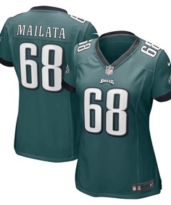Jordan Mailata 68 Philadelphia Eagles Women's Game Jersey - Midnight Green