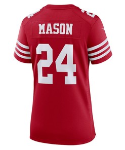 Jordan Mason San Francisco 49ers Women's Game Player Jersey - Scarlet