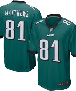 Jordan Matthews Philadelphia Eagles Nike Game Jersey - Midnight Green