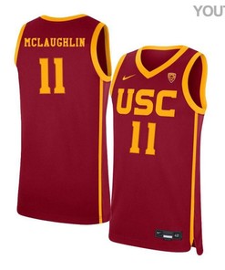 Jordan McLaughlin 11 USC Trojans Elite Basketball Youth Jersey - Red