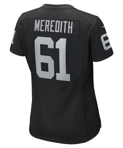 Jordan Meredith Las Vegas Raiders Women's Game Player Jersey - Black