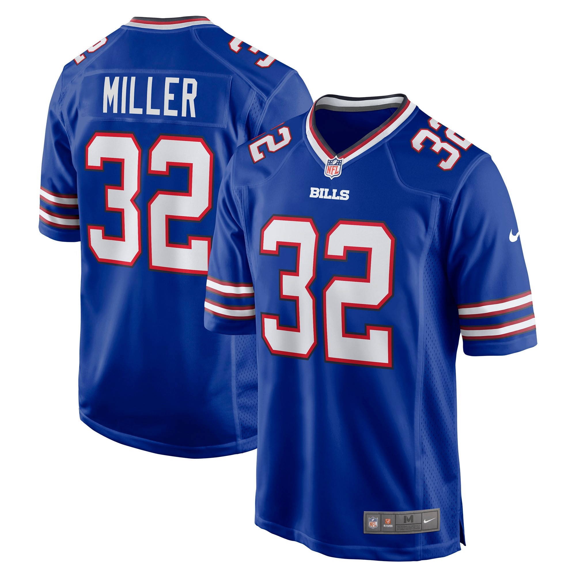 Jordan Miller Buffalo Bills Game Player Jersey - Royal Nfl