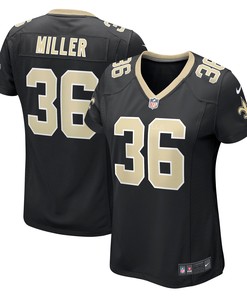 Jordan Miller New Orleans Saints Womens Game Player Jersey - Black Nfl