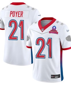 Jordan Poyer 21 Buffalo Bills Pro Bowl 2023 Patch Men Jersey - White