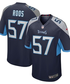 Jordan Roos Tennessee Titans Game Jersey - Navy Nfl