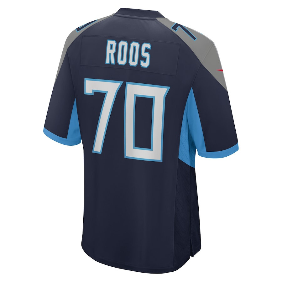 Jordan Roos Tennessee Titans Game Player Jersey - Navy