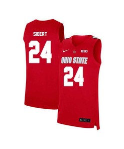 Jordan Sibert 24 Ohio State Buckeyes Elite Basketball Men Jersey - Red