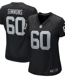 Jordan Simmons Las Vegas Raiders Womens Game Jersey - Black Nfl