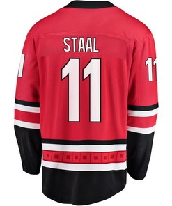 Jordan Staal 11 Carolina Hurricanes Stanley Cup 2023 Playoffs Patch Home Breakaway Men Jersey - Red