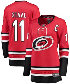 Jordan Staal Carolina Hurricanes Fanatics Branded Womens Home Breakaway Player Jersey Red Nhl