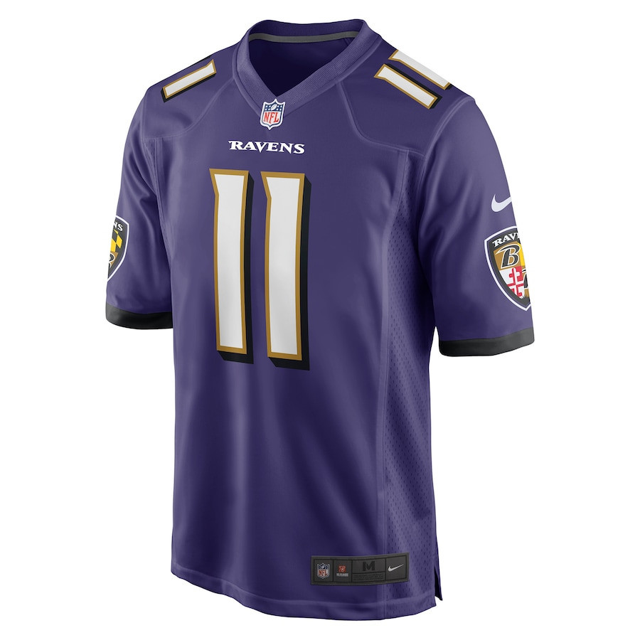 Jordan Stout Baltimore Ravens Player Game Jersey - Purple
